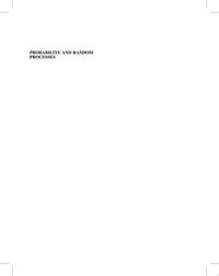 Probability and Random Processes, 2nd Edition
