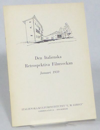 Den Italienska Retrospektiva Filmveckan. Januari…