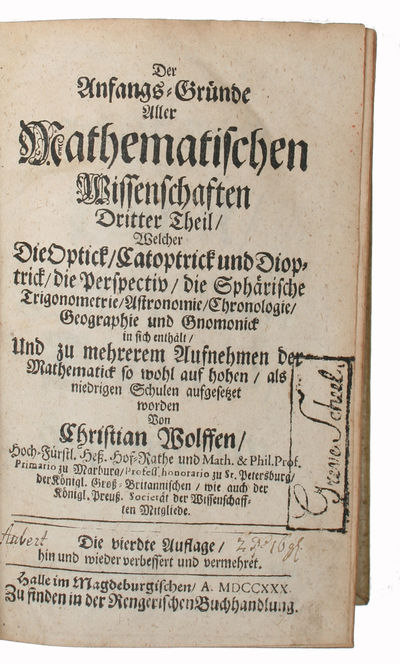 Die Anfangs=Gründe aller Mathematischen…