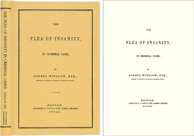 The Plea of Insanity, In Criminal Cases