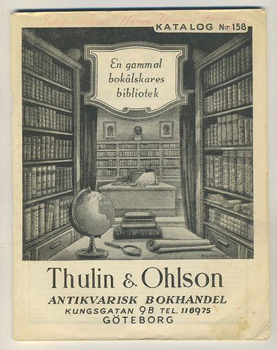 En gammal bokälskares bibliotek. Katalog n:r 158.…