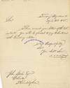 Secretary Of The Treasury Alexander Dallas Writes To Philadelphia Customs Collector On Shift To Treasury Notes In Preparation For Creation Of Second Bank Of The United States