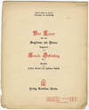 [Op. 2, no. 2]. Vier Lieder für eine Singstimme und Klavier... Op. 2 [No. 2: Schenk mir deinen goldenen Kamm] Gedichte von Richard Dehmel und Johannes Schlaf... Meinem Lehrer und Freunde Alexander von Zemlinsky