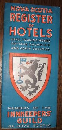 image of 1954 Nova Scotia Register of Hotels Members Innkeepers’ Guild of Nova Scotia