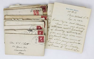 [Collection of Eight Manuscript Letters from a Young Man Working in Wyoming and Alaska in the Early-20th Century]