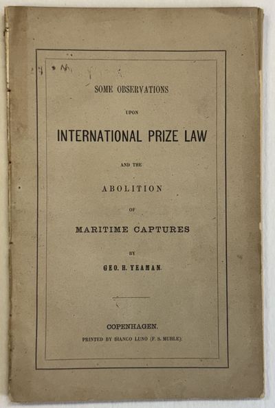 Copenhagen: Printed by Bianco Luno ., 1867. Original printed wrappers. 83 pages. Disbound, else Very...