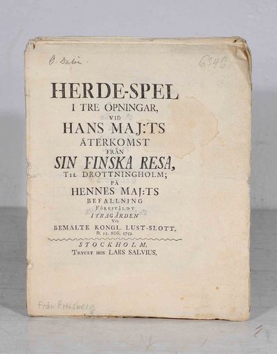 Herde-spel i tre öpningar, vid hans maj:ts…