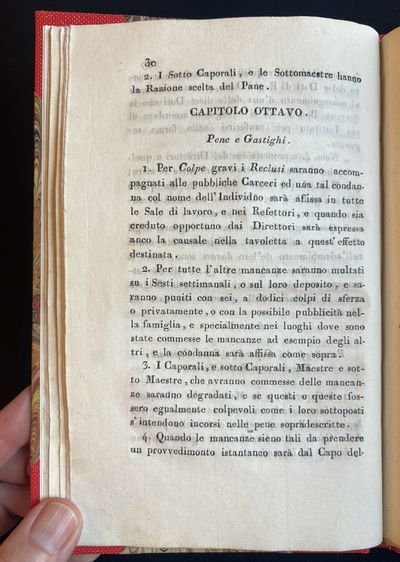 Florence: presso Niccolò Carli, 1818. 8vo (193 x 125 mm). 45, ; 37, pp. Letterpress tables. The sec...