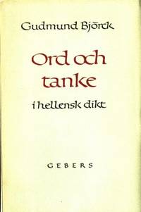 Ord och tanke i hellensk dikt.