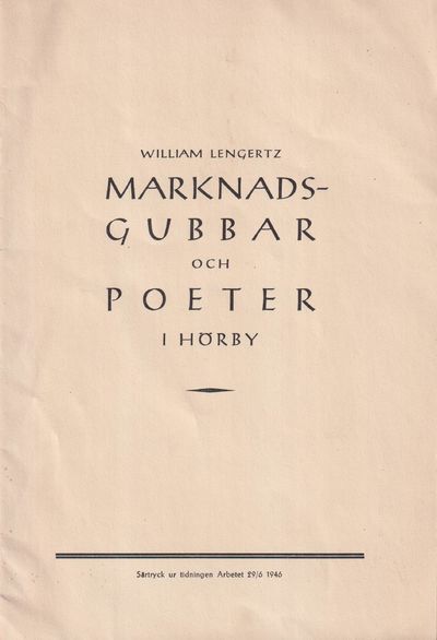 Marknadsgubbar och poeter i Hörby.