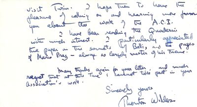 AUTOGRAPH LETTER SIGNED (ALS)