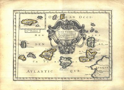 L’Afrique en plusieurs cartes nouvelles, et exactes ; & en divers traicte’s de geographie, et d’histoire. La où sont descripts succinctement, & avec une belle methode, & facile ses empires, ses monarchies, ses estats, &c. les moeurs, les langues, les religions, le negoce, et la richesse de ses peuples, 6c. Et ce qu’il y de plus beau, & de plus rare dans toutes les parties, & dans ses isles. Dediée à Messire Nicolas Foucquet Vicomte de Melun, et de Vaux ; Ministre d’Estat, Sur-Intendant des finances, & Procureur General de Sa Majesté. (photo 3)