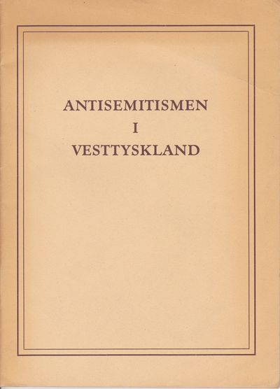 Antisemitismen i Vesttyskland.
