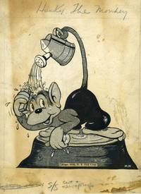 image of Hunky the Monkey, Mockup of cartoon character for Comic Strip, "Happy the Humbug"