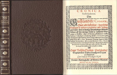 CRONICA GUTHILANDORUM. Den Guthilandiske Cronica,…