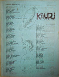 Kauri Number 19 by Little Mag - Inman, Will, Editor (Peter Wild, John Ceely, Joel Deutsch, Eleanor Antin, Charles Bukowski, et al, Contributors) - 1967