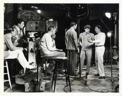 RAOUL WALSH DIRECTING | THE BOWERY (1933) BTS photo
