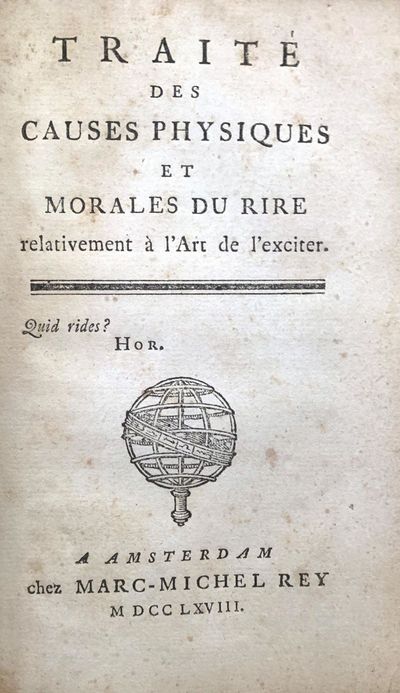 Traite des causes physiques et morales du rire relativement a l’art de l’exciter