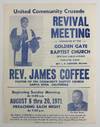 United Community Crusade Revival Meeting Sponsored by the Golden Gate Baptist Church... [caption title]
