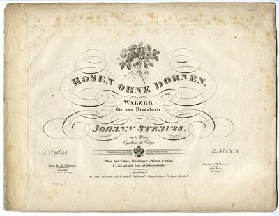 Rosen ohne Dornen. Walzer fur das Pianoforte. [Op. 166]