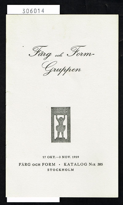 Färg och form-gruppen. 17 okt.-3 nov. 1959.…
