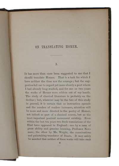 On Translating Homer. Three Lectures given at Oxford.  - [THE MOST IMPORTANT WORK ON TRANSLATING HOMER] (photo 7)