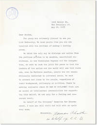 Typed Letter, Signed