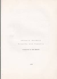Towards Low Country by Antonio: Machado - from Paul Brown Books (SKU: 28286)