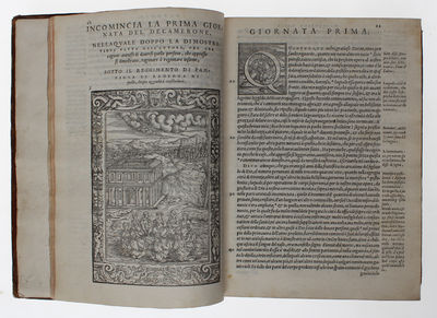 Il Decamerone. alla sua intera perfettione ridotto, et con dichiarationi et auuertimenti illustrato, per Girolamo Ruscelli. - [THE BEAUTIFUL VALGRISI-EDITION OF 'THE DECAMERON'] (photo 16)