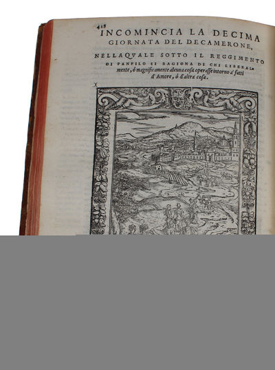 Il Decamerone. alla sua intera perfettione ridotto, et con dichiarationi et auuertimenti illustrato, per Girolamo Ruscelli. - [THE BEAUTIFUL VALGRISI-EDITION OF 'THE DECAMERON'] (photo 3)