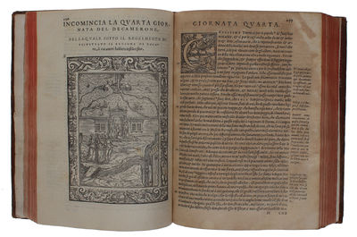 Il Decamerone. alla sua intera perfettione ridotto, et con dichiarationi et auuertimenti illustrato, per Girolamo Ruscelli. - [THE BEAUTIFUL VALGRISI-EDITION OF 'THE DECAMERON'] (photo 10)