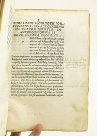 (INCUNABULA). ANTEROTICA, SIVE DE AMORIS GENERIBUS by PETRUS HAEDUS - FIRST EDITION - 13 Oct. 1492 - from Phillip J. Pirages Fine Books and Medieval Manuscripts (SKU: ST15623)