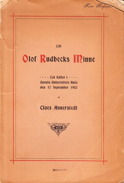 Till Olof Rudbecks minne. Tal hållet i Upsala…
