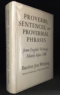 cover of Proverbs, Sentences, and Proverbial Phrases; From English Writings Mainly Before 1500