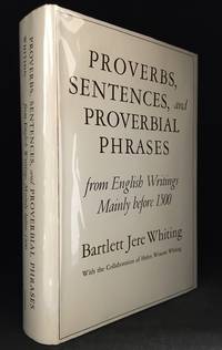 Proverbs, Sentences, and Proverbial Phrases; From English Writings Mainly Before 1500