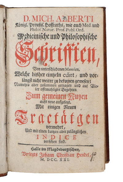 Medicinische und philosophische Schrifften von unterschiedenen Materien. Welche bisher eintzeln edirt und vorlängst nicht weiter zu bekommen gewesen. 2 parts (+) De energia naturae. (photo 2)
