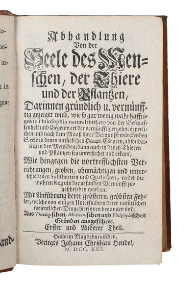 Medicinische und philosophische Schrifften von unterschiedenen Materien. Welche bisher eintzeln edirt und vorlängst nicht weiter zu bekommen gewesen. 2 parts (+) De energia naturae. (photo 3)