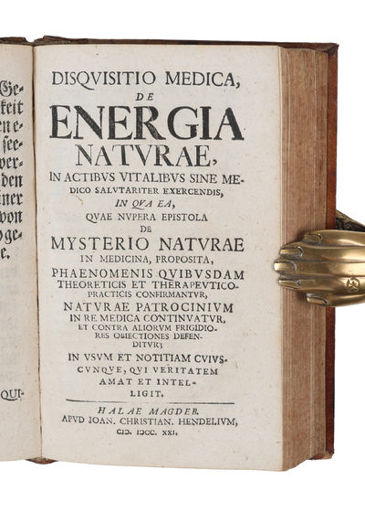 Medicinische und philosophische Schrifften von unterschiedenen Materien. Welche bisher eintzeln edirt und vorlängst nicht weiter zu bekommen gewesen. 2 parts (+) De energia naturae. (photo 4)