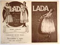 Flyer for a performance by Lada at Carnegie Music Hall, NYC, 1920