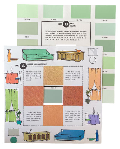 Take the Guesswork Out of Color Planning with Pittsburgh Paints Decorating Guide. Helps You Color Harmonize Painting, Decorating, Wardrobe and Cosmetics