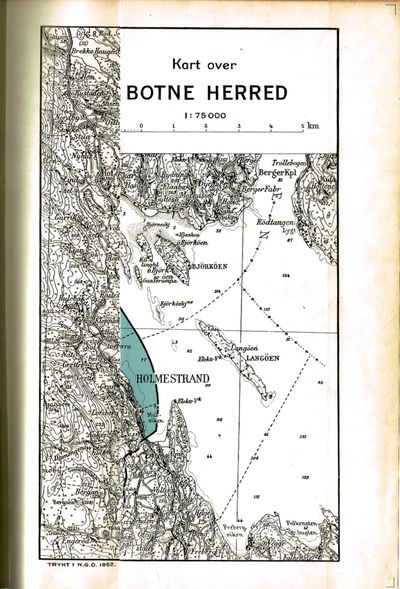 Botne bygdebok. Første bind. Gårds- og slektshistorie. (+) Bind II. Bygdehistorien for Botne, Våle, ramnes og Hof inntil ca. 1540. Redigert av: Egil Kristoffer Sanner. (photo 3)