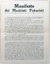 Manifesti dei Musicisti Futuristi