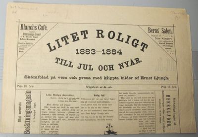 Litet roligt till jul och nyår 1883-1884.…