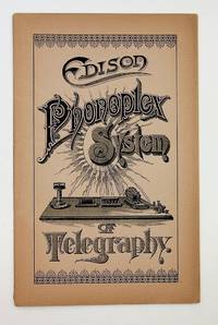 Edison Phonoplex System of Telegraphy [cover title]