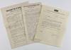 [Three Documents Concerning the Sale of Native American Lands in Oklahoma by the Federal Government]