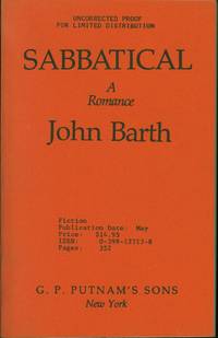 cover of Sabbatical: A Romance (Uncorrected Proof)