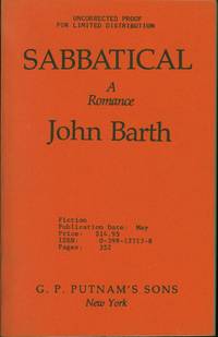 Sabbatical: A Romance (Uncorrected Proof)