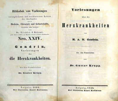 Vorlesungen über die Herzkrankheiten. Aus dem…