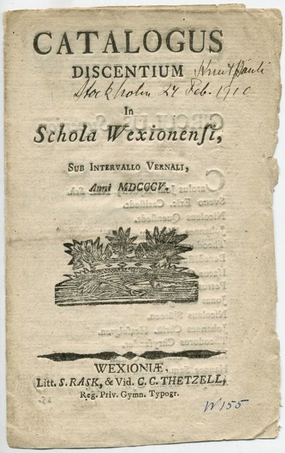 Catalogus discentium in schola Wexionensi, sub…