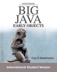image of Big Java: Early Objects
